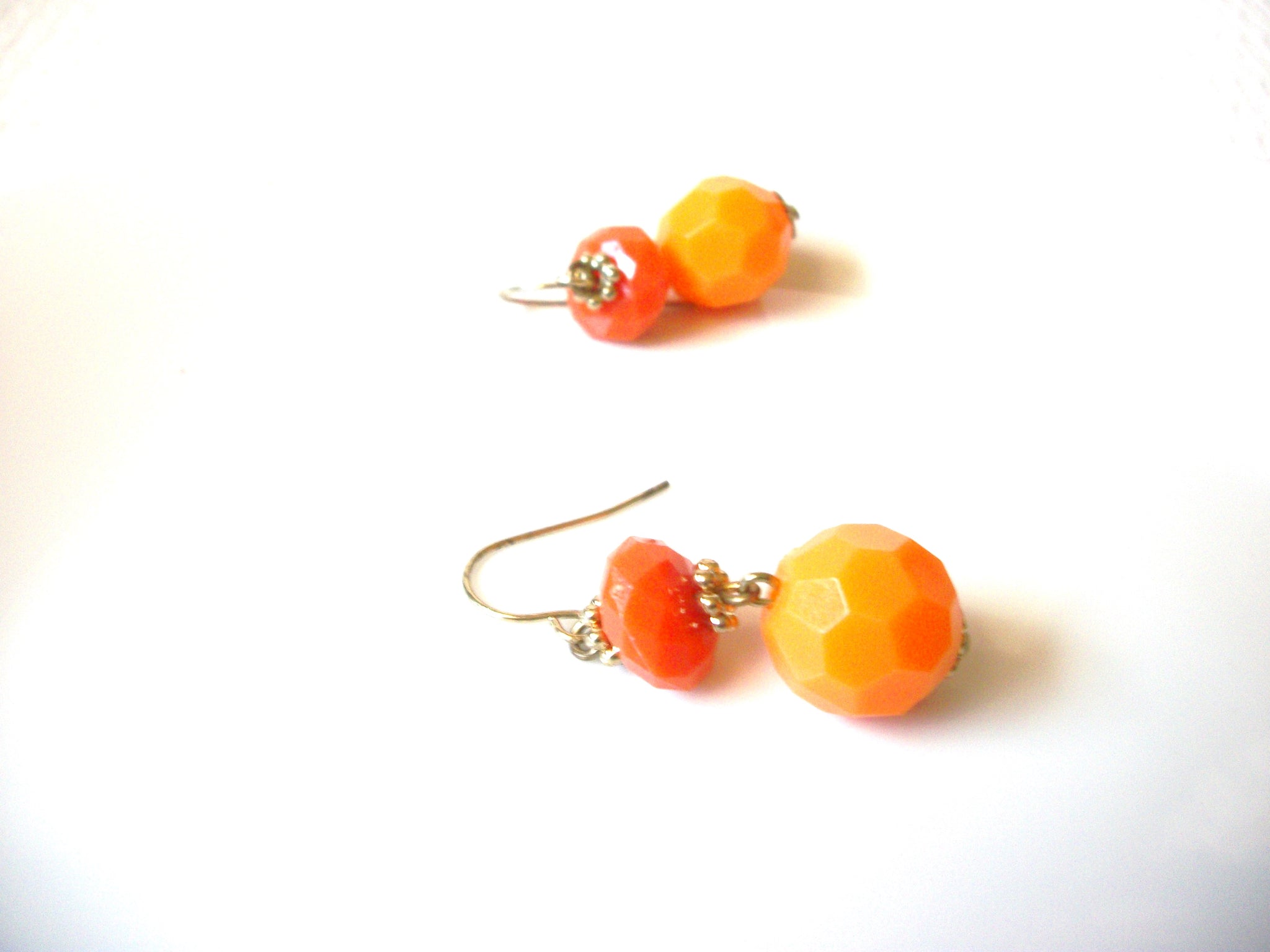 Retro Orange Dangle Earrings 101120