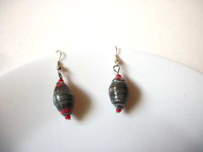 African Paper Beads Earrings 71220