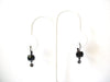 Victorian Black Glass Earrings 101120