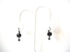 Victorian Black Glass Earrings 101120
