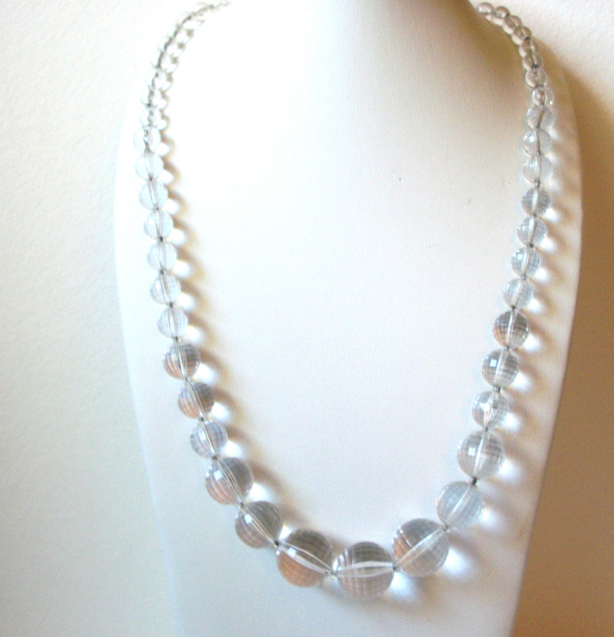 Retro Clear Beads Necklace 101320