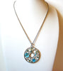 Retro Blue Moon Glow Necklace 101320