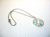 Retro Blue Moon Glow Necklace 101320