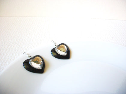 Vintage Lucite Heart Earrings 101320