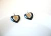 Vintage Lucite Heart Earrings 101320
