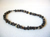 Vintage Tigers Eye Quartz Shell Necklace 101420