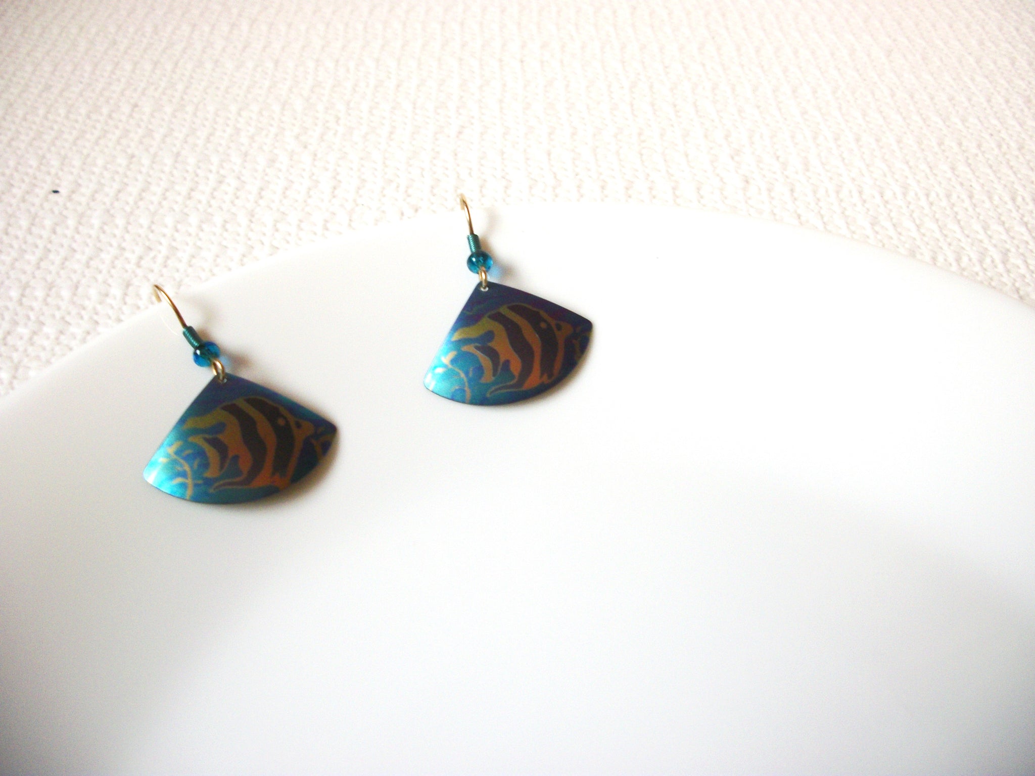 Vintage Cloisonne Fish Earrings 101520