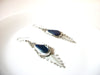 Vintage Midnight Blue Stone Earrings 101520
