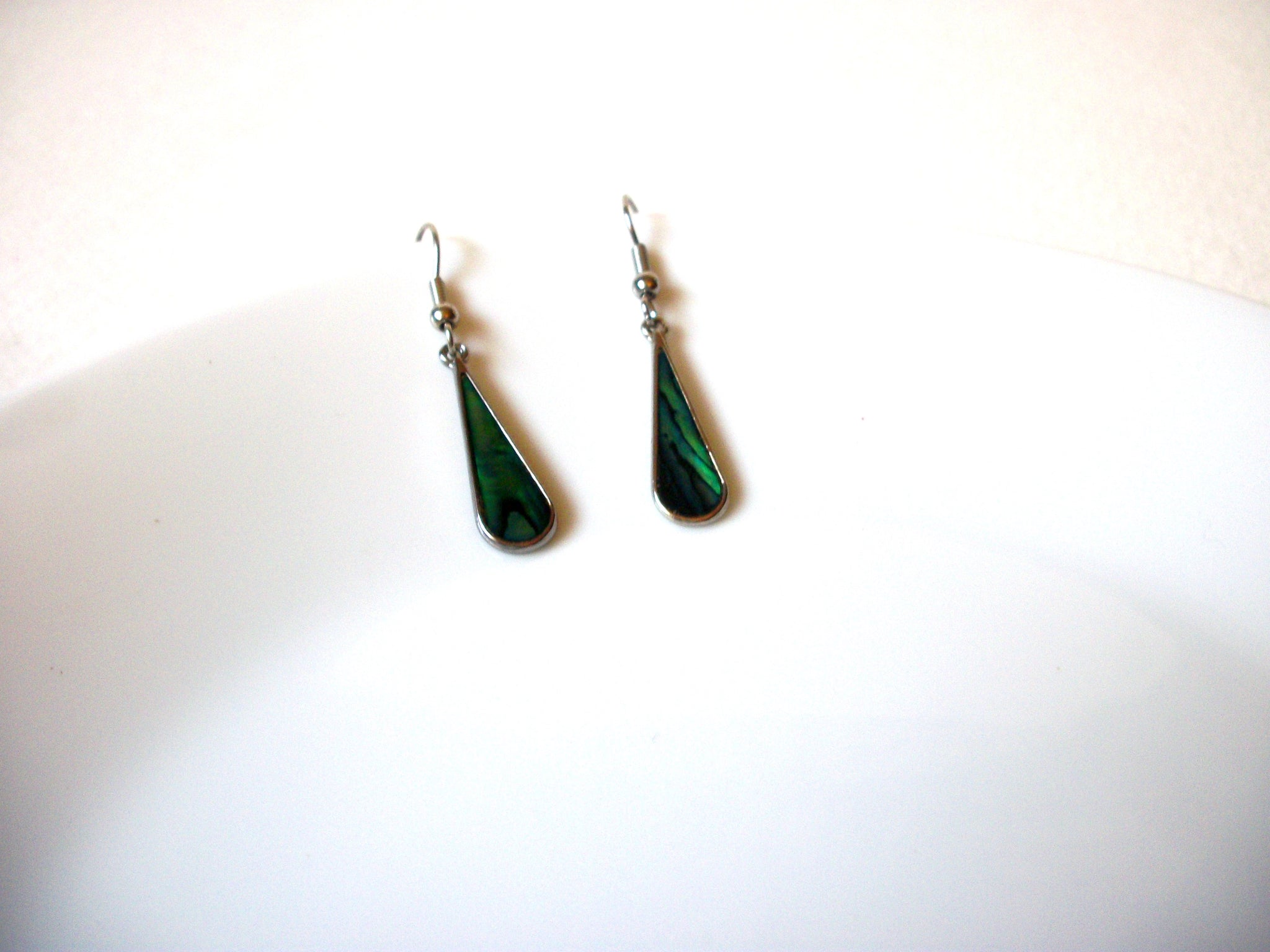 Bohemian Paua Abalone Dangle Earrings 71520