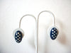 Vintage Blue White Polka Dot Earrings 101520