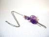 Retro Pink Purple Tassel Necklace 101520