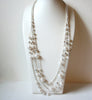 Retro White Faux Pearl Necklace 101520