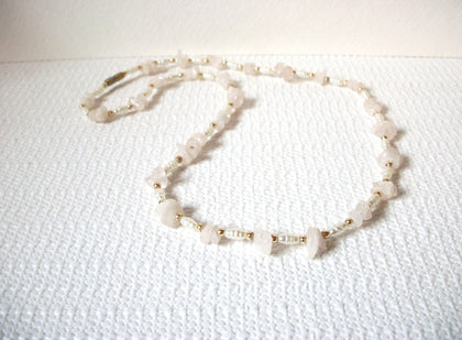 Rose Quartz Pearl Necklace 101520