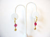 Vintage Dangle Glass Earrings 101620