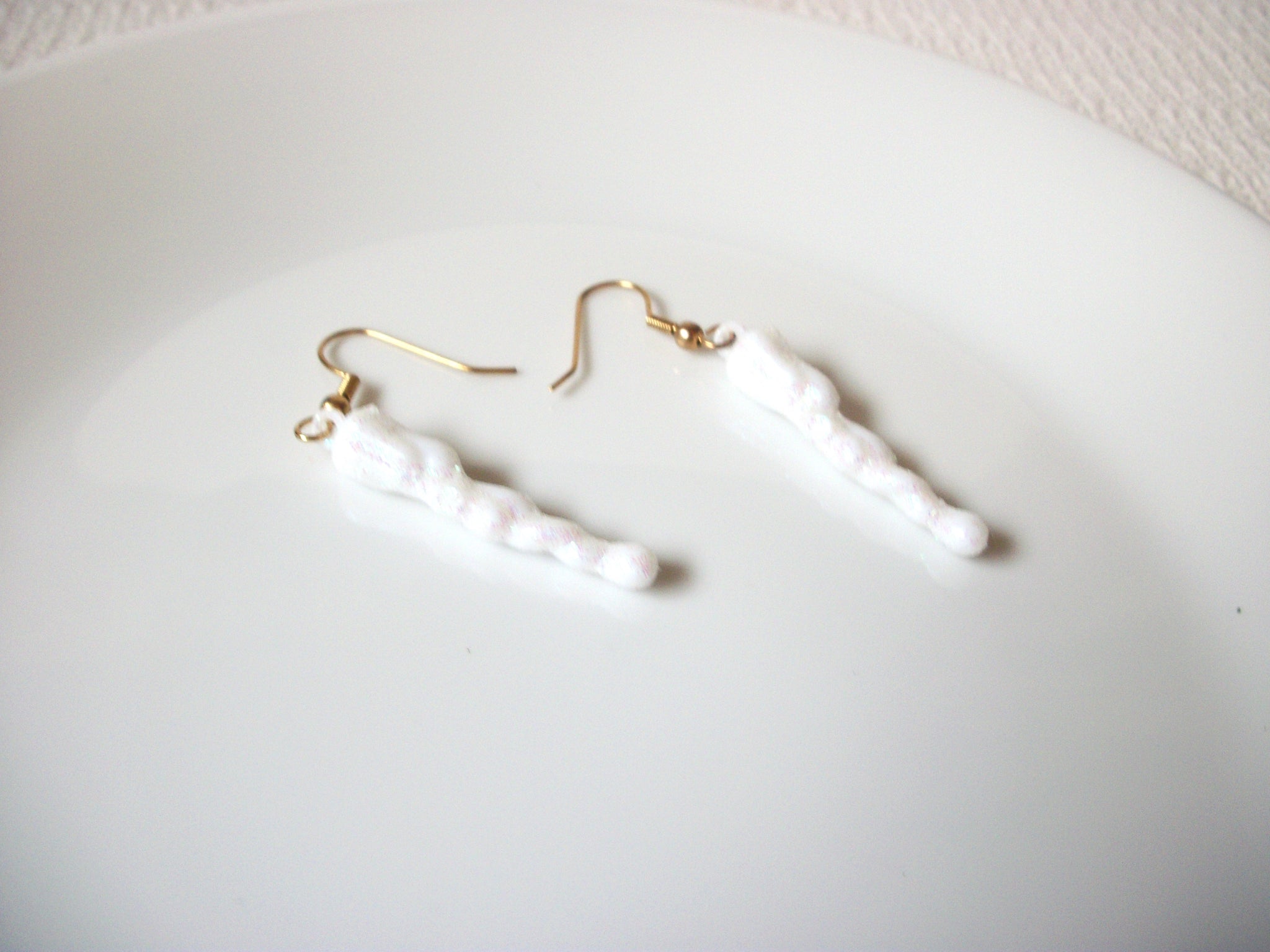Retro Glitter Ice Cycle Dangle Earrings 101720