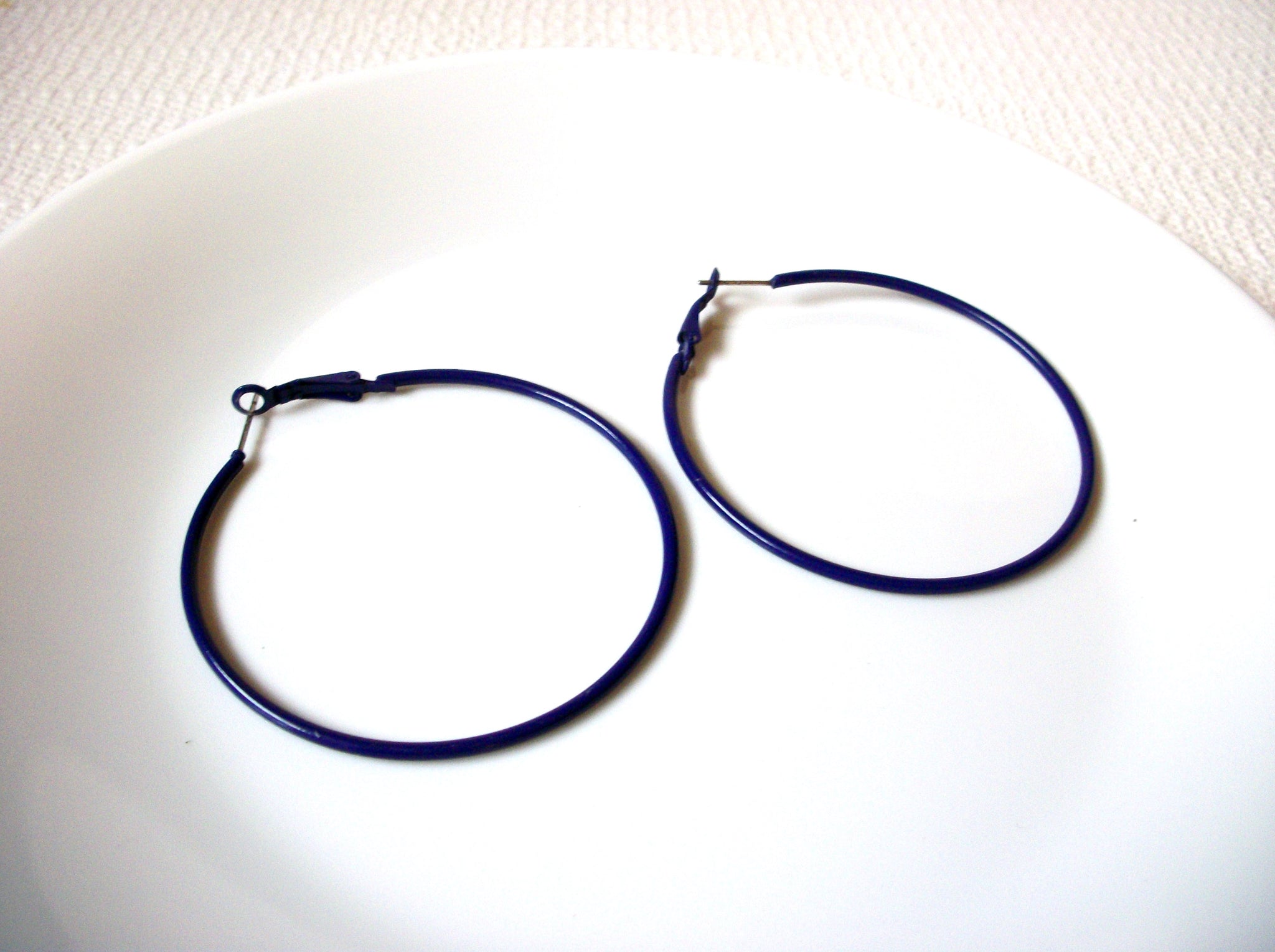 Retro Purple Hoop Earrings 101620