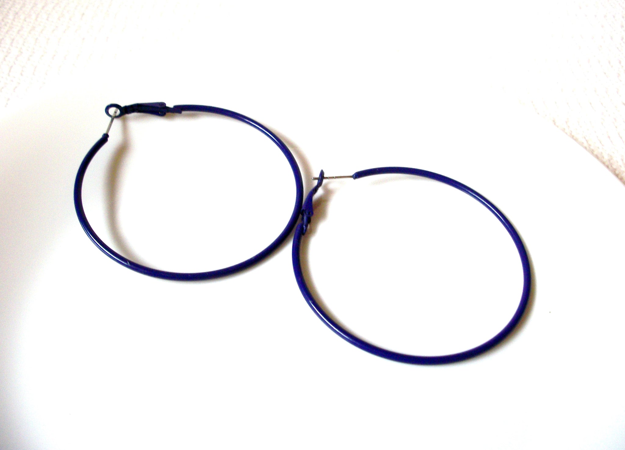 Retro Purple Hoop Earrings 101620