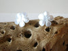 Vintage Mother Of Pearl Flower Earrings 71720