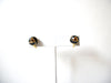 Small MONET Black Gold Earrings 71820