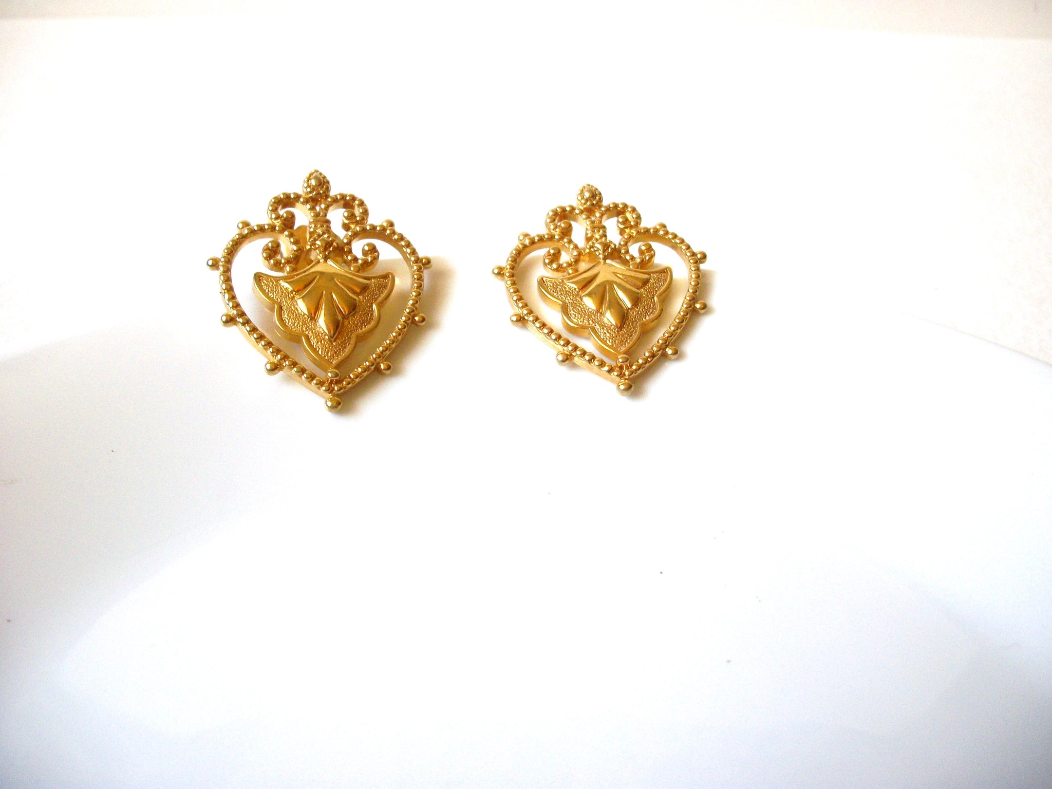 Vintage Royal Crown Earrings 71820