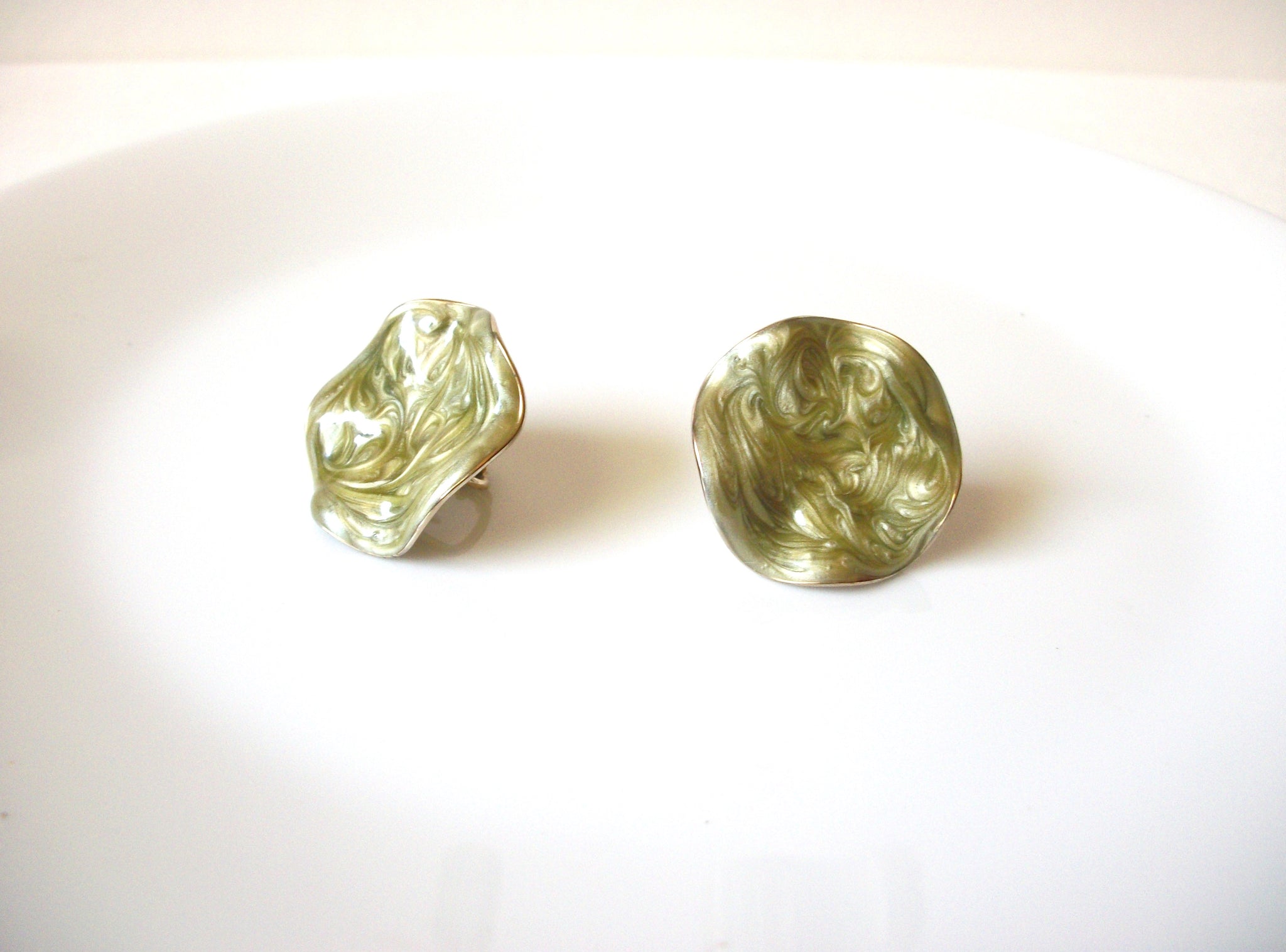AVON Sage Marbleized Earrings 71820