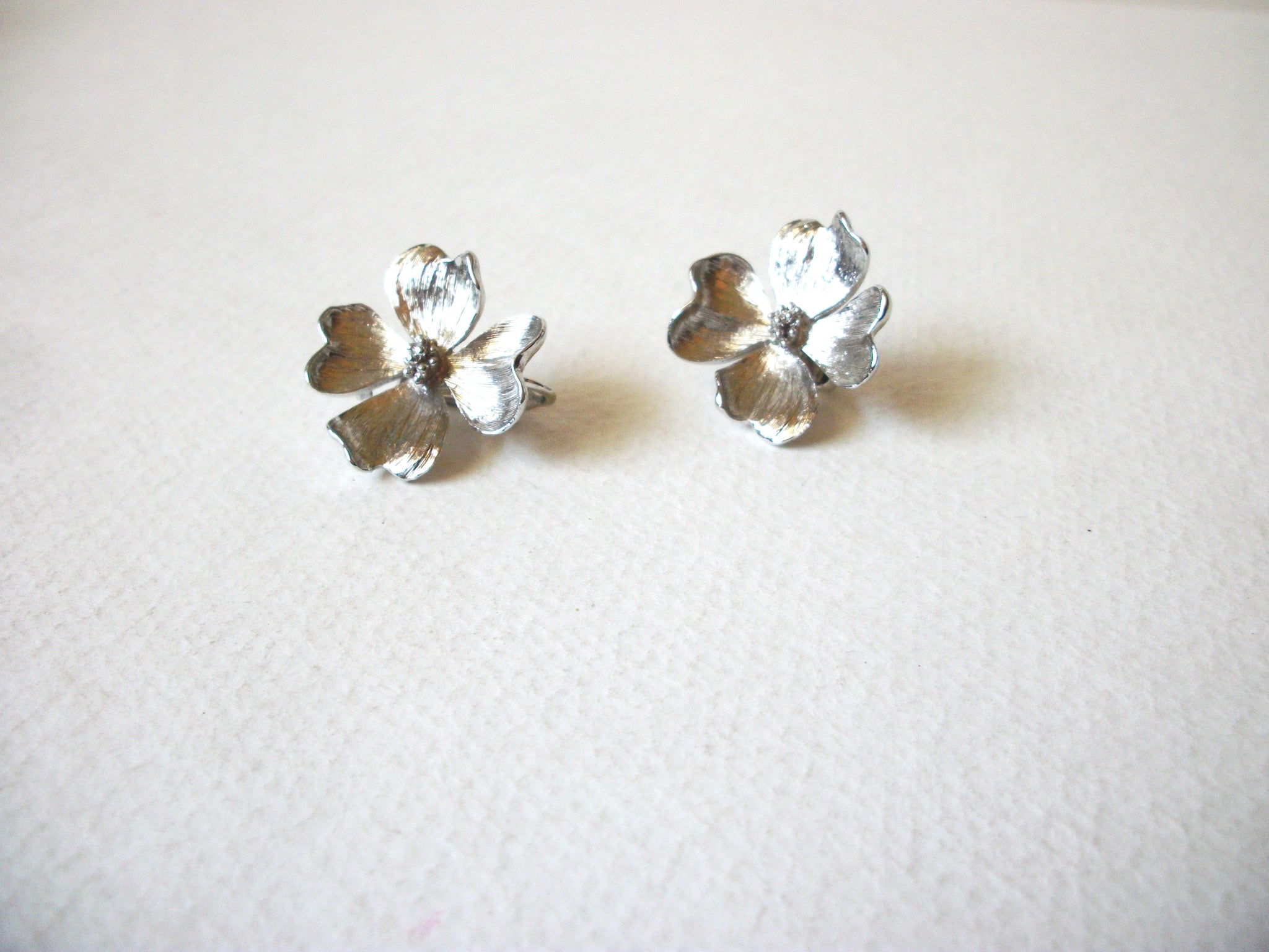 MARVELLA Silver Toned Flower Earrings 71820