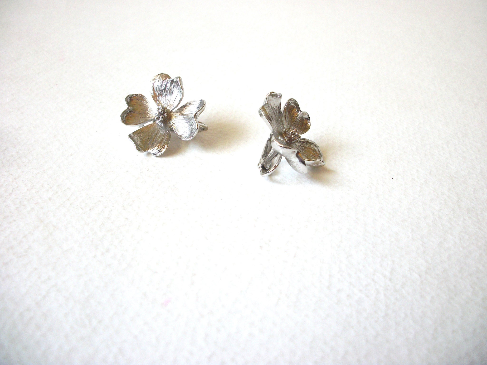 MARVELLA Silver Toned Flower Earrings 71820