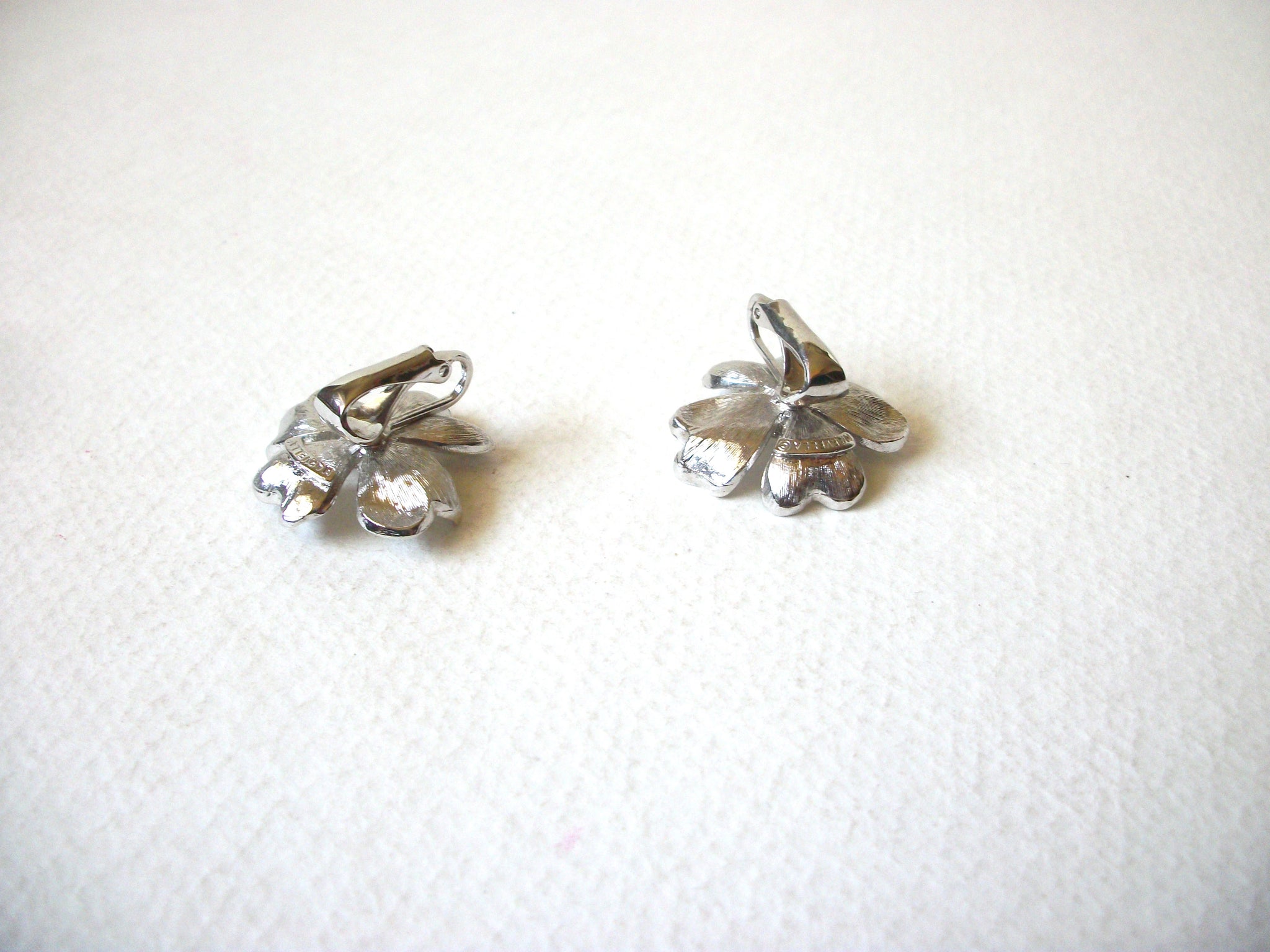 MARVELLA Silver Toned Flower Earrings 71820