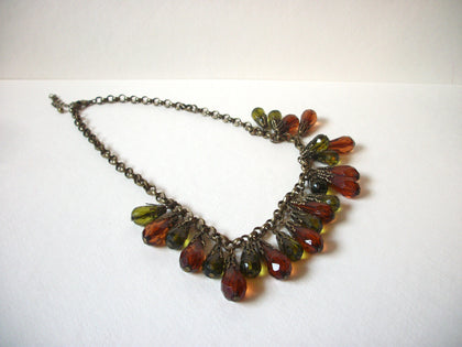 Vintage Olive Amber Necklace 72220