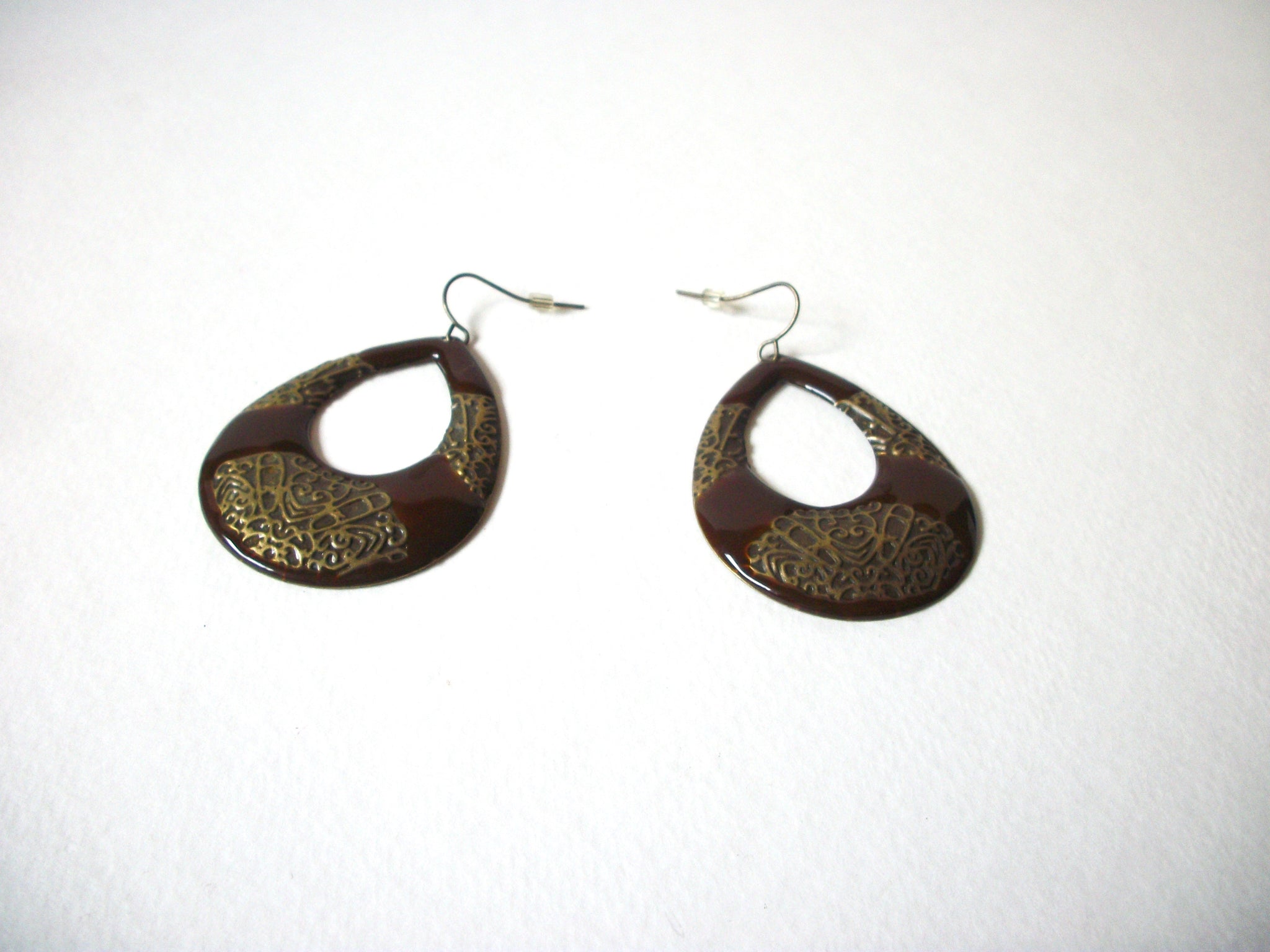 Bohemian Bronze Brown Dangle Earrings 72320