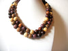 African Vintage Wood Beads Necklace 72920