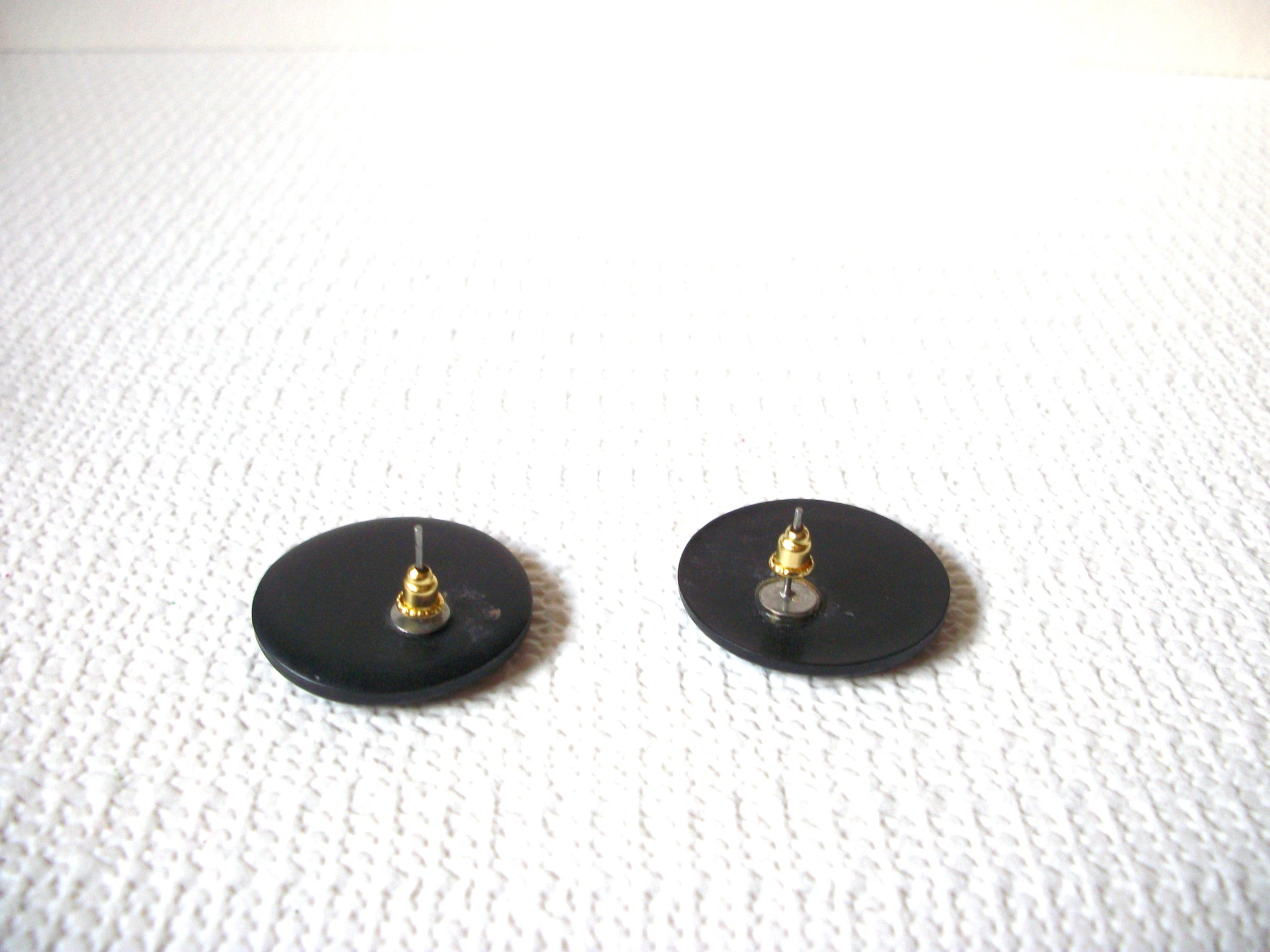 Vintage Black Gold Earrings 73020
