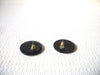 Vintage Black Gold Earrings 73020