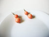 Retro Coral Earrings 73020