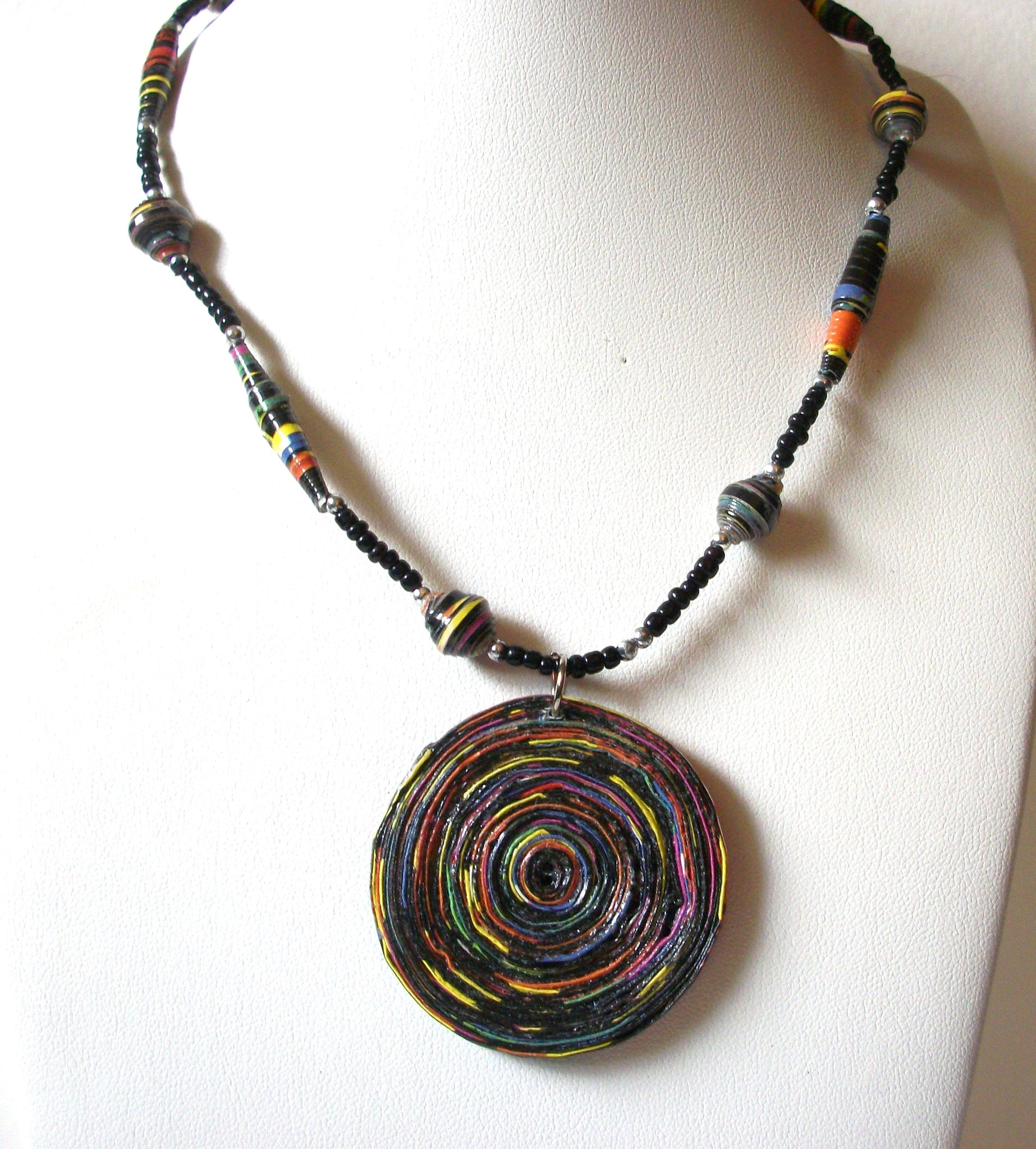 African Fair Trade Beads Necklace 80120