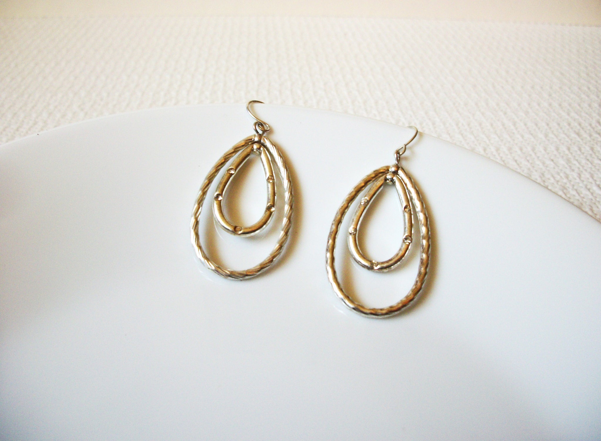 Retro bright Silver Dangle Earrings 80220
