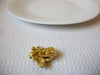 Retro Gold Toned Austrian Rhinestones Bee Brooch Pin 80620