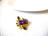 Retro Gold Toned Austrian Rhinestones Bee Brooch Pin 80620