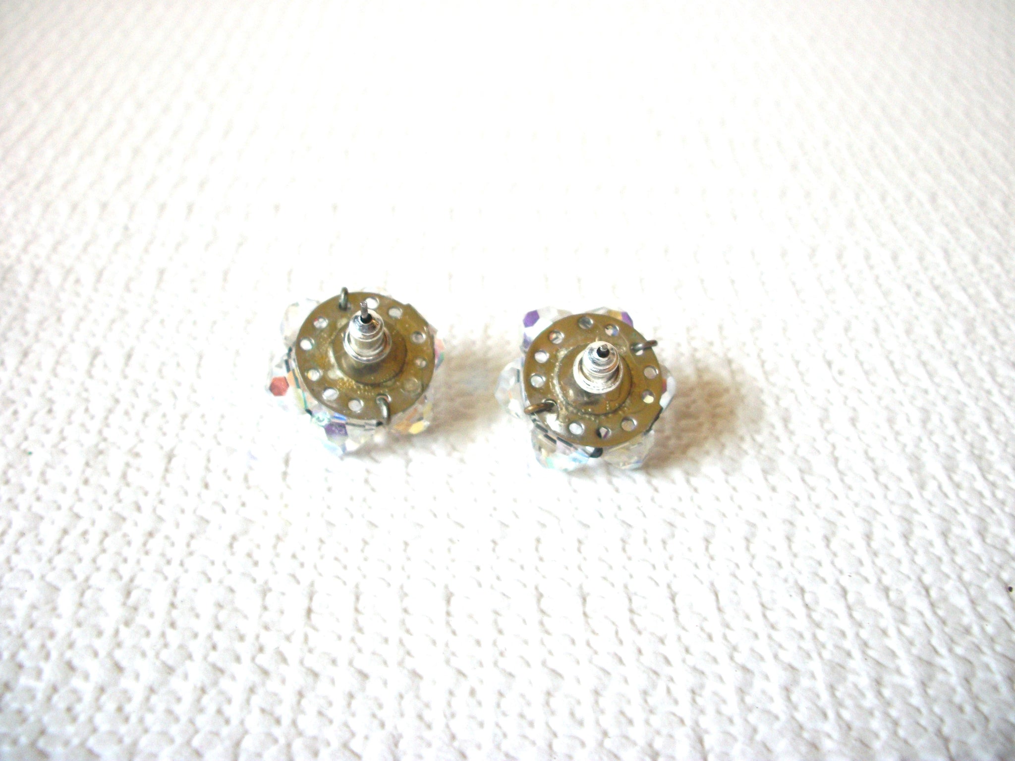 Vintage Sparkling AB Crystal Earrings 80220