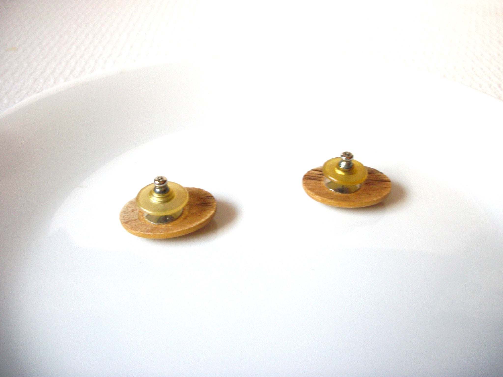 Oval Wood Earrings 80220