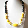 Retro Black Yellow Necklace 80220