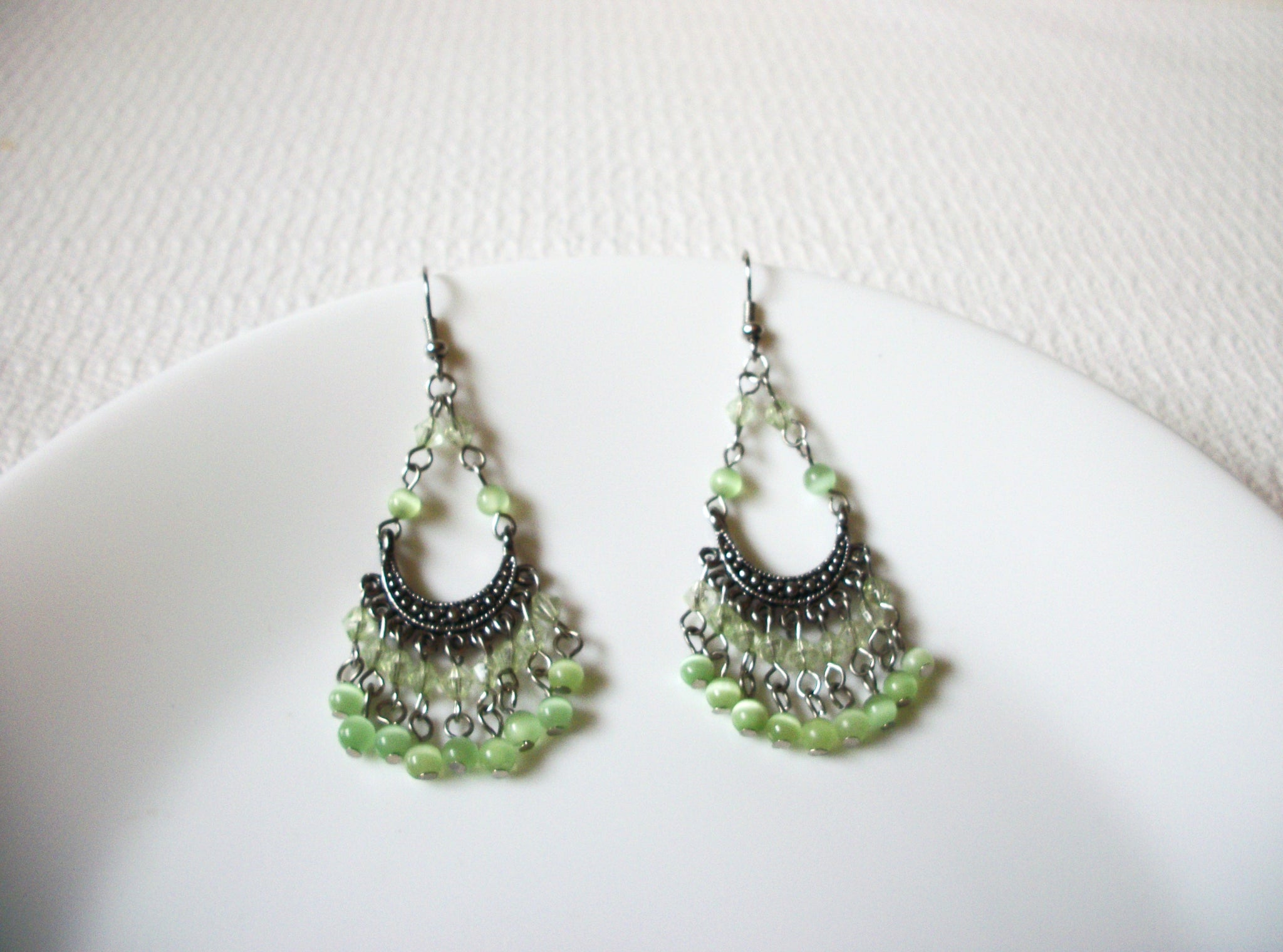 Vintage Moon Glow Chandelier Earrings 80320