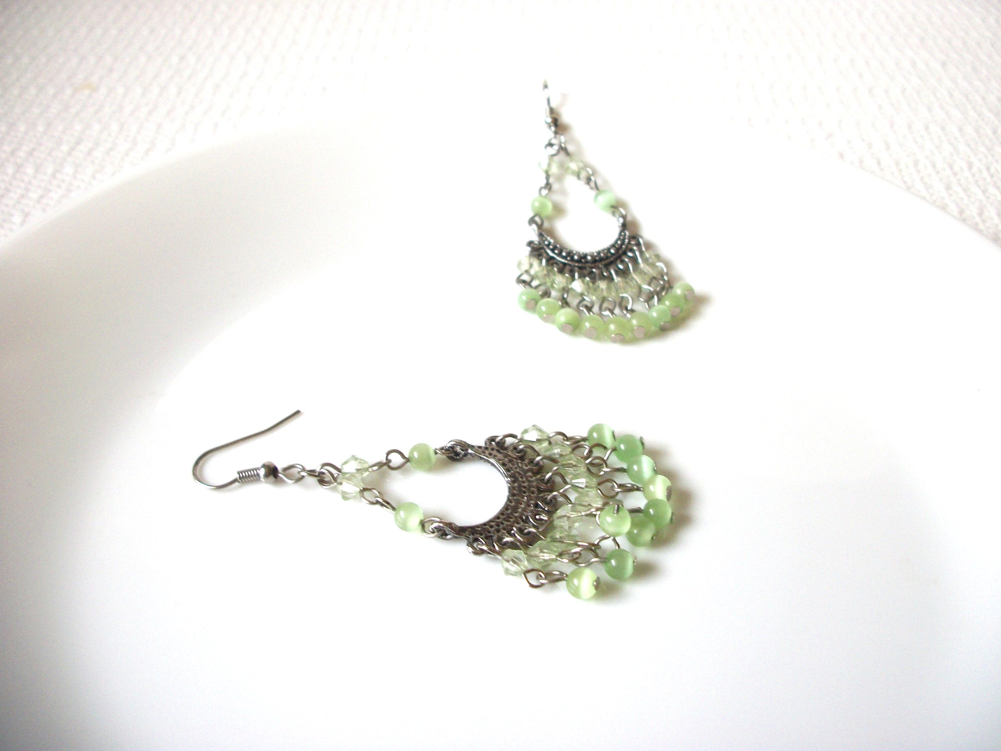 Vintage Moon Glow Chandelier Earrings 80320