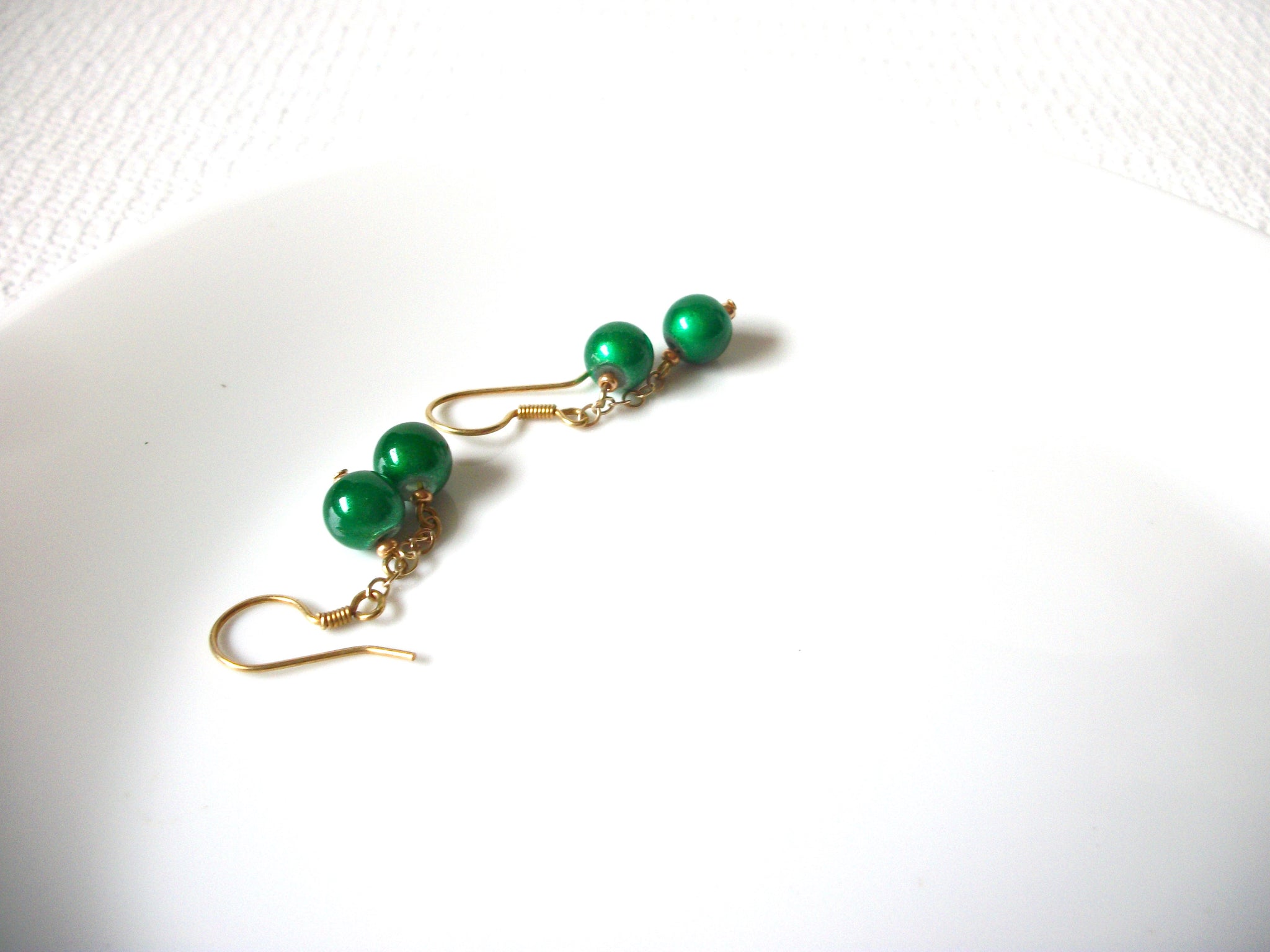 Retro Green Dangle Earrings 80320