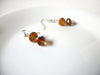 Amber Glass Earrings 80420