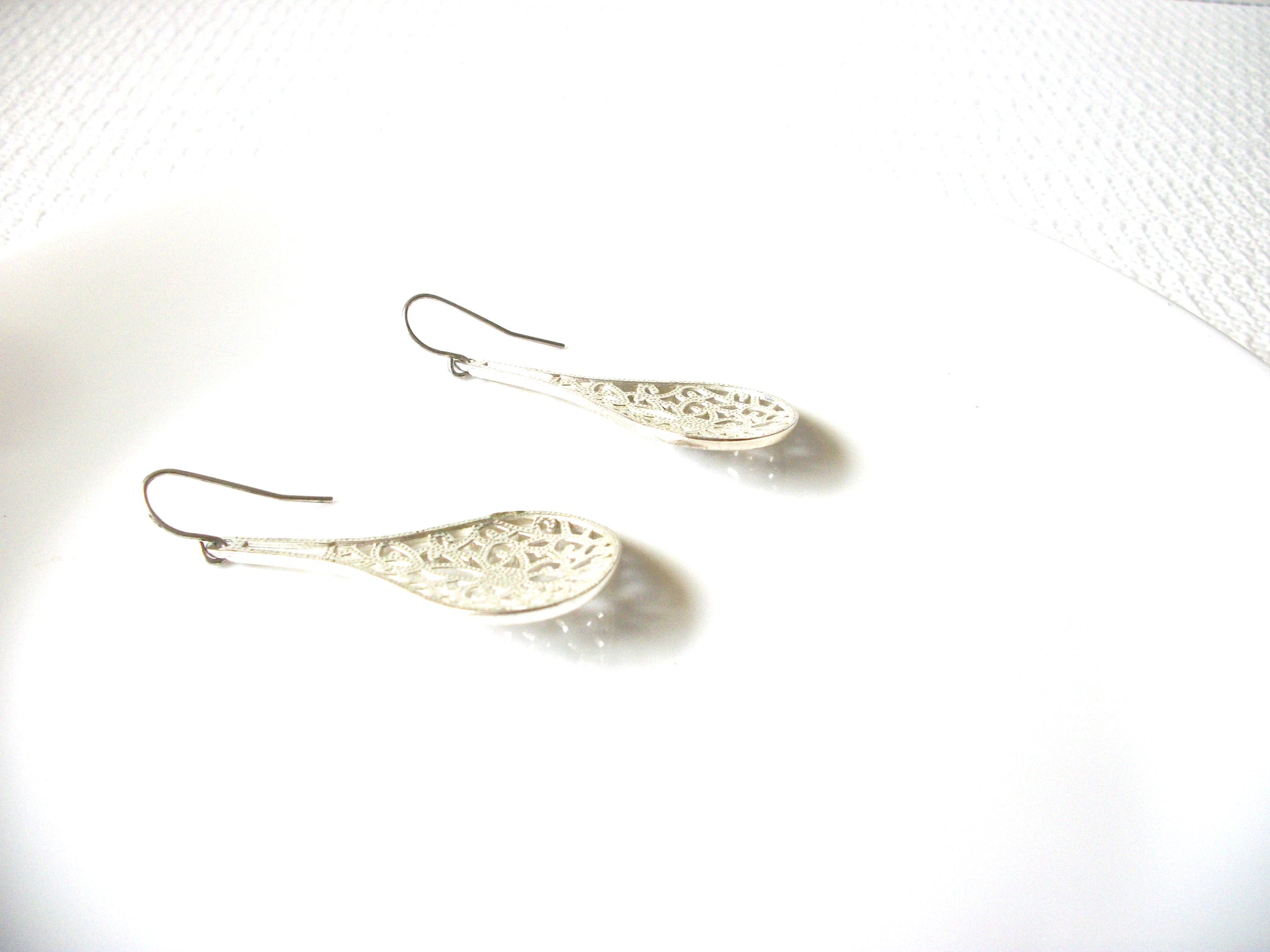 Retro Silver Rhinestone Earrings 80420