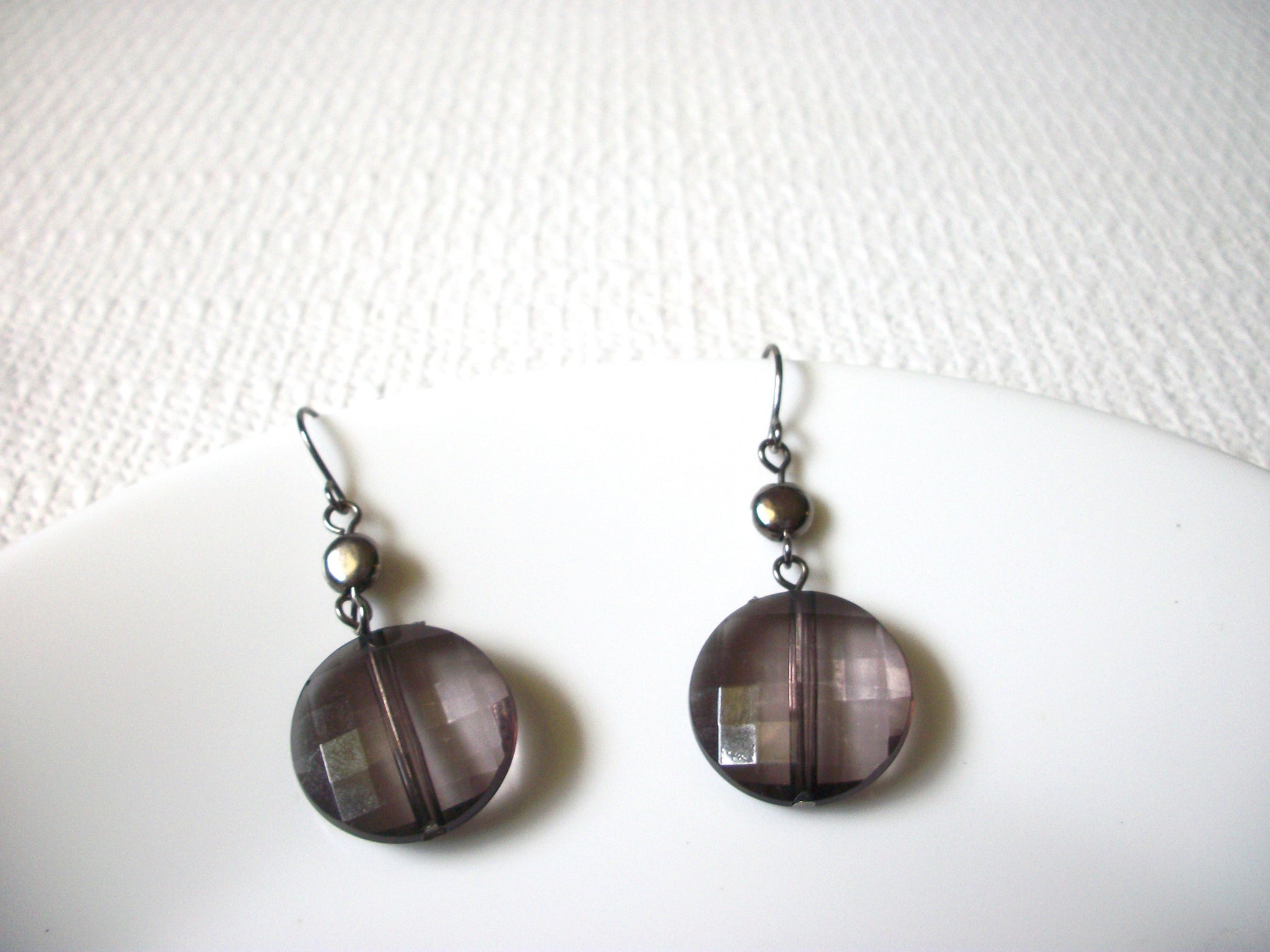 Vintage Plum Earrings 80420