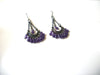 Victorian Purple Glass Chandelier Earrings 80420
