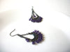 Victorian Purple Glass Chandelier Earrings 80420