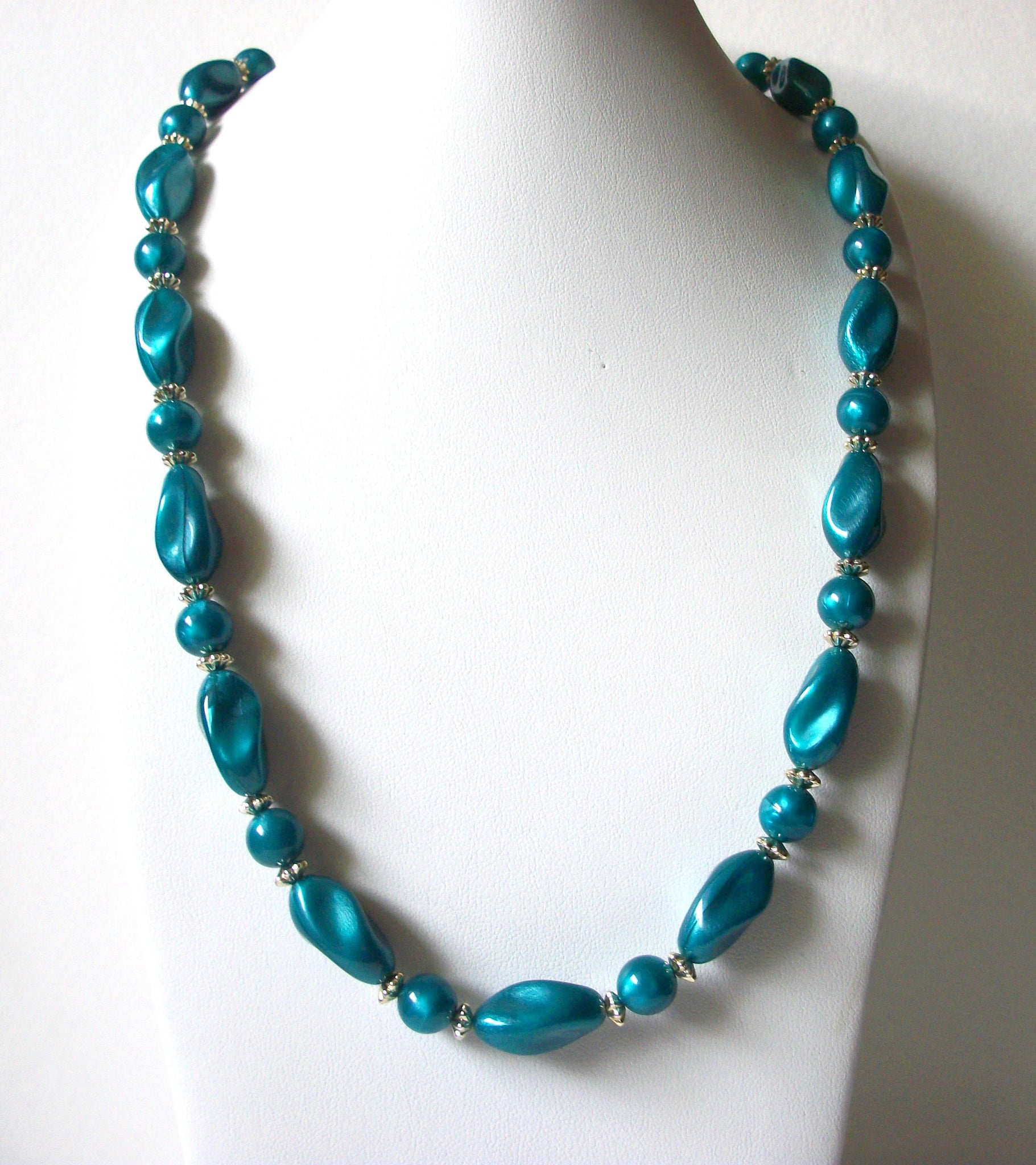 Vintage Teal Green Necklace 80520